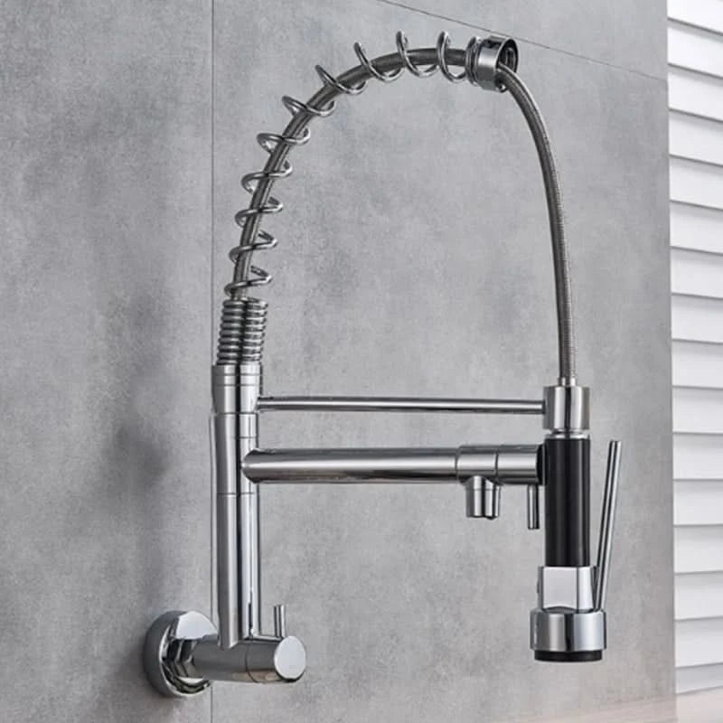 Torneira Cozinha Gourmet 50cm Spray Articulado 2 Jatos 100% Metal Cromada Envio 12h SP