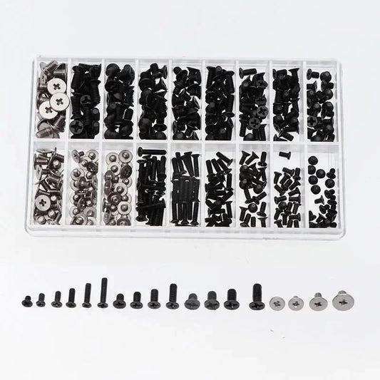 300/360Pcs M2 M2.5 M3 KM Screw Flat Head Phillips Screws Laptop Notebook Screws Set Kit For Computer Notebook Small Screw Kit