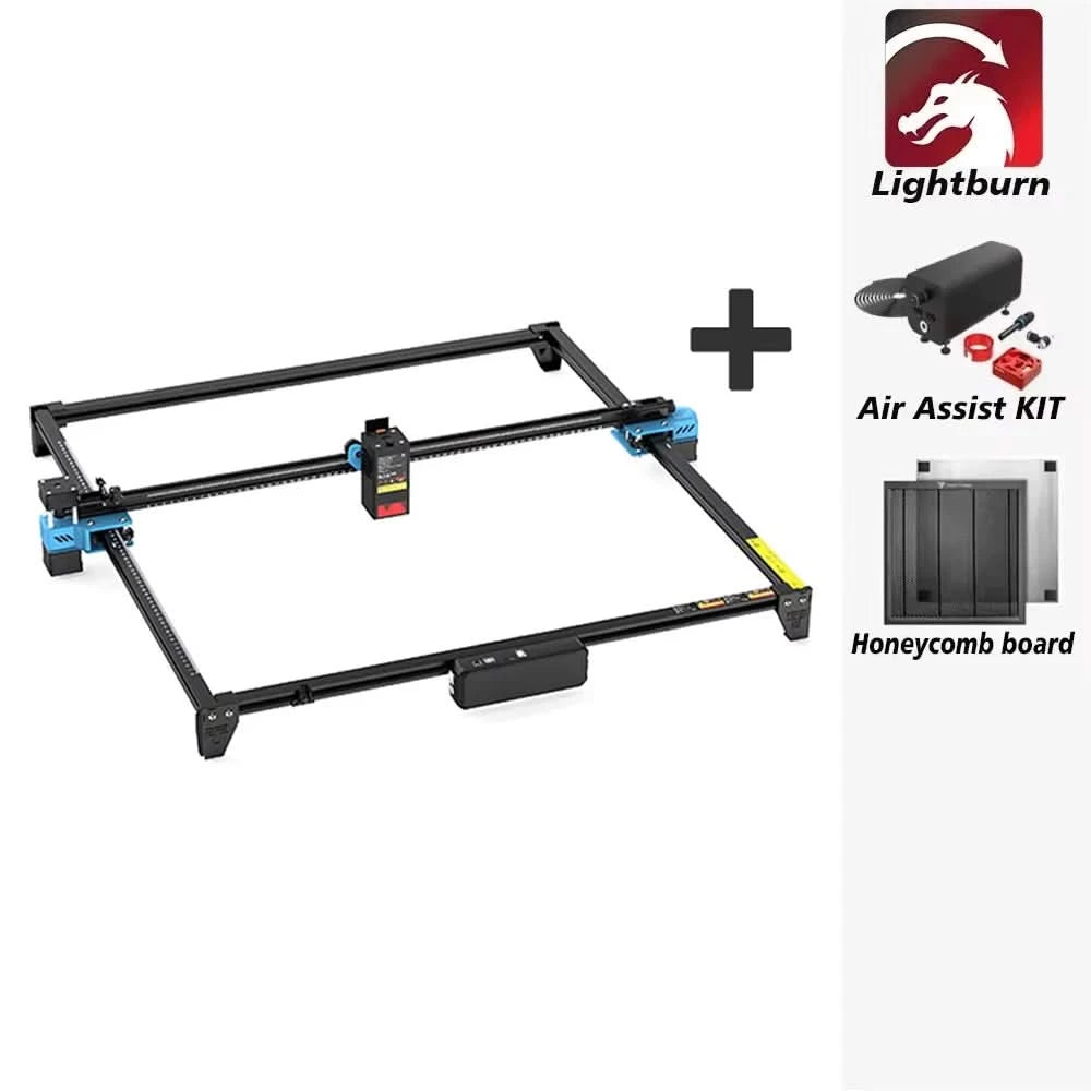 Twotrees TTS-20 Max Metal Laser Engraving Machine 600x600mm Work Area Laser Cutting Machine For Cutting MDF Acrylic Leather Wood