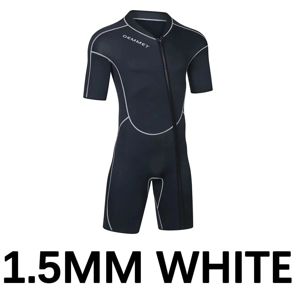 Scuba wetsuit 1.5MM-3MM One-piece neoprene Men Women Full Body Wetsuit Sunscreen White Warm Swimsuit Swimming Surfing Snorkeling