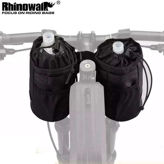 Rhinowalk Fahrradtasche Fahrrad-Flaschenhalter Tasche MTB Fahrrad Isoliert Wasserkocher Tasche Reiten Lenker 1 Stk oder 2 Stk Zubehör