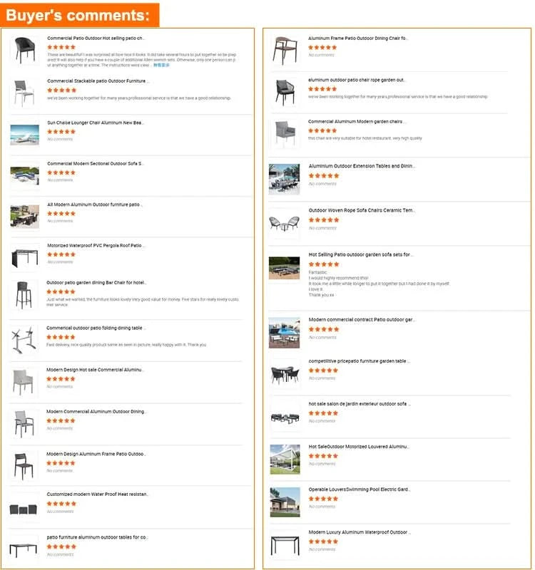 KT High End  Garden Furniture Set Outdoor Table Sets for Hotel Restaurant Garden