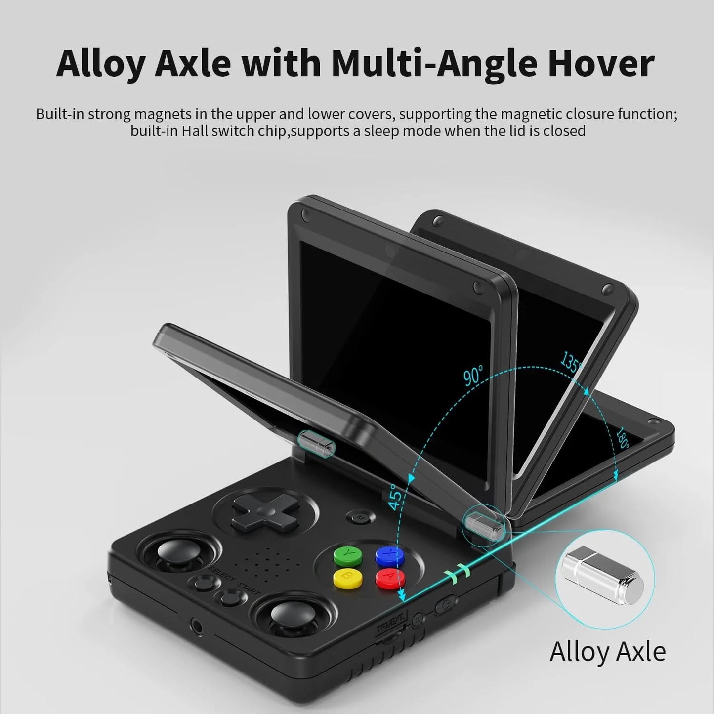 Anbernic RG34XXSP 3.4''IPS Screen Flip Handheld Console Linux System HDMI-compatible TV Output 256G PSP 300+ Games Pre-installed