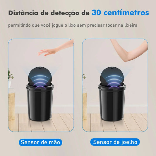 Automatischer Sensor-Mülleimer, Abfalleimer, Mülleimer, Plastik-Mülleimer, Küche, Wohnzimmer, Haushaltskapazität