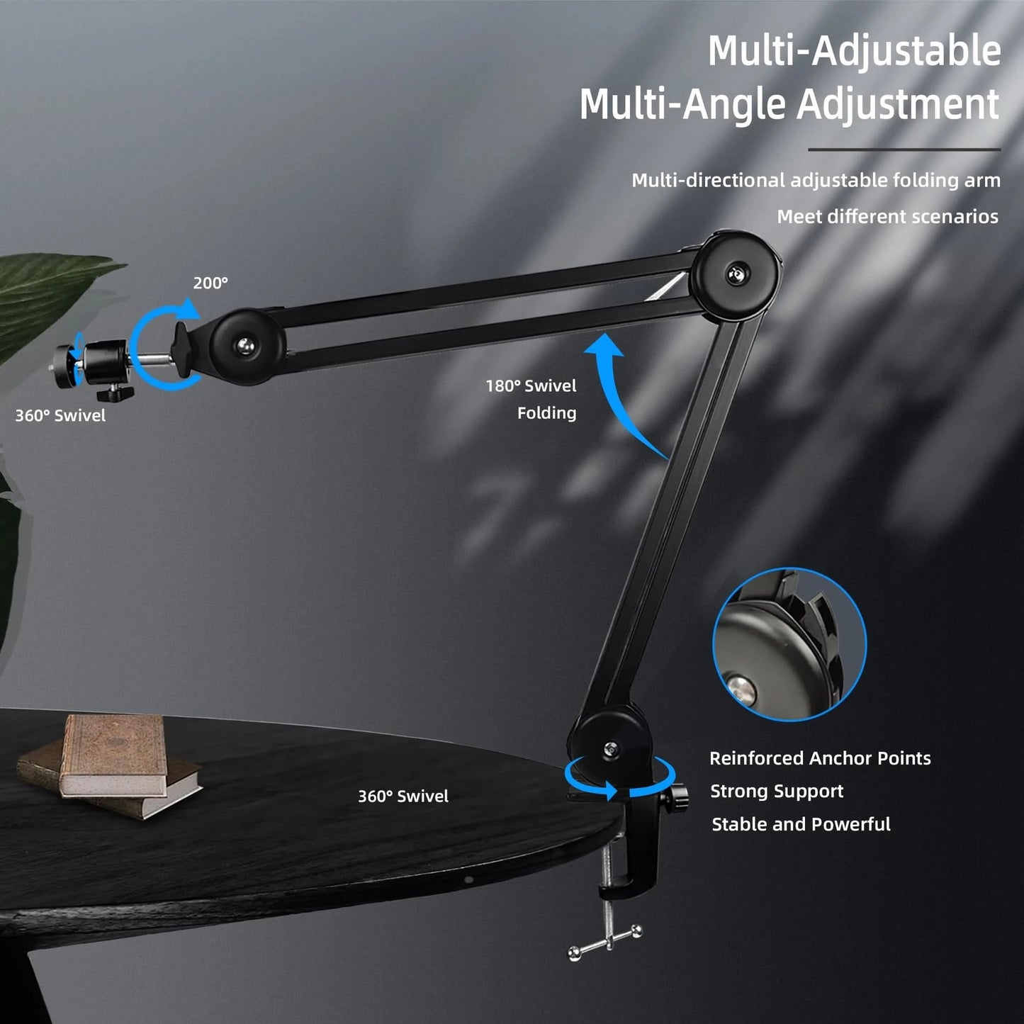 YIZHAN 4K UHD Electron Digital Microscope 1080P 60FPS Video Industrial Welding Camera 150X Lens Folding Stand for PCB Repair