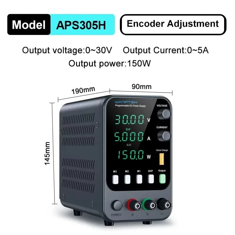 Wanptek Laboratory Power Supply Adjustable 30V 60V 120V For Phone Repair Regulated Lab Bench DC Power Supplies