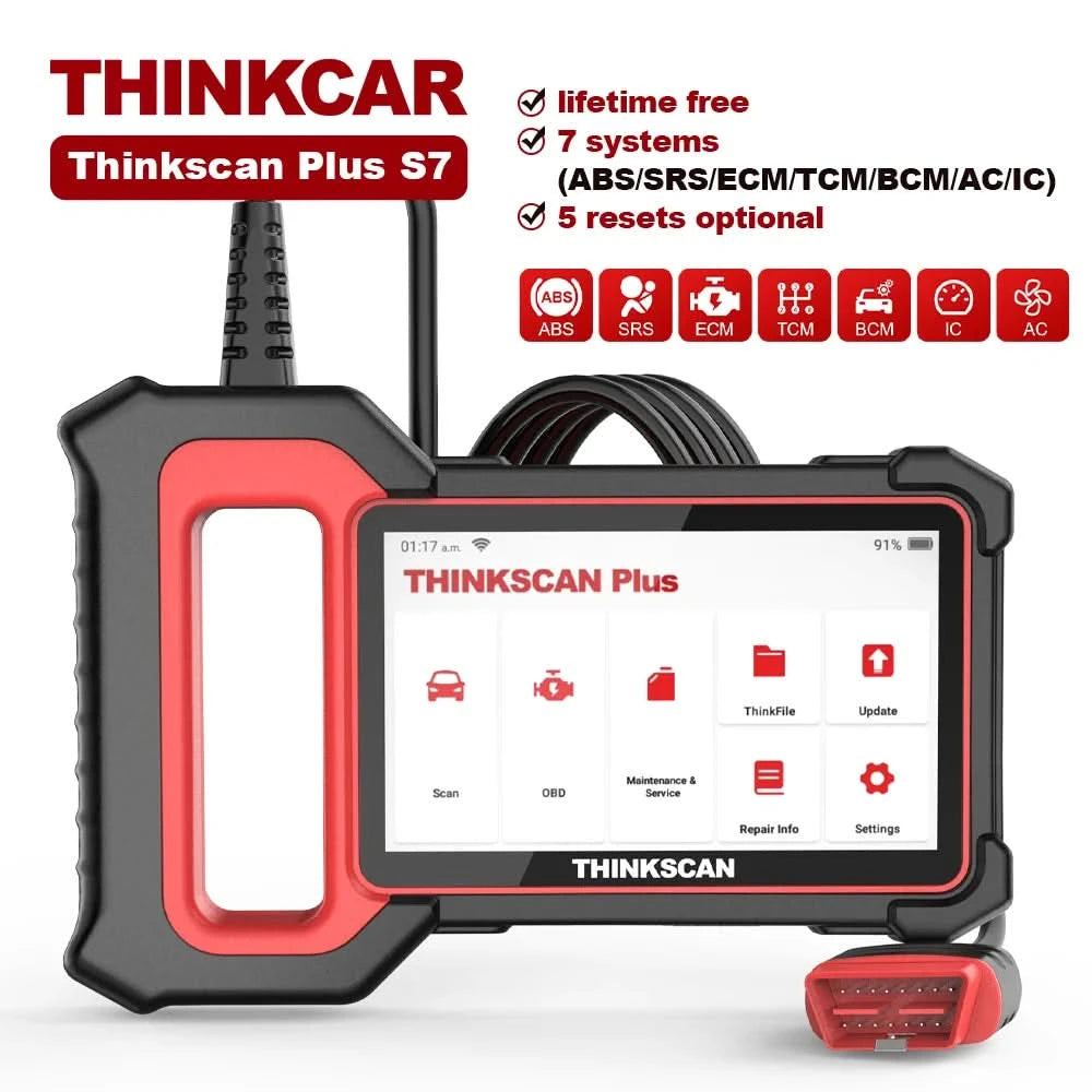 THINKCAR THINKSCAN Plus S7/S4/S6 OBD2 Diagnostic Tool Auto Code Reader OBD 2 Automotive Scanner Lifetime Free Update