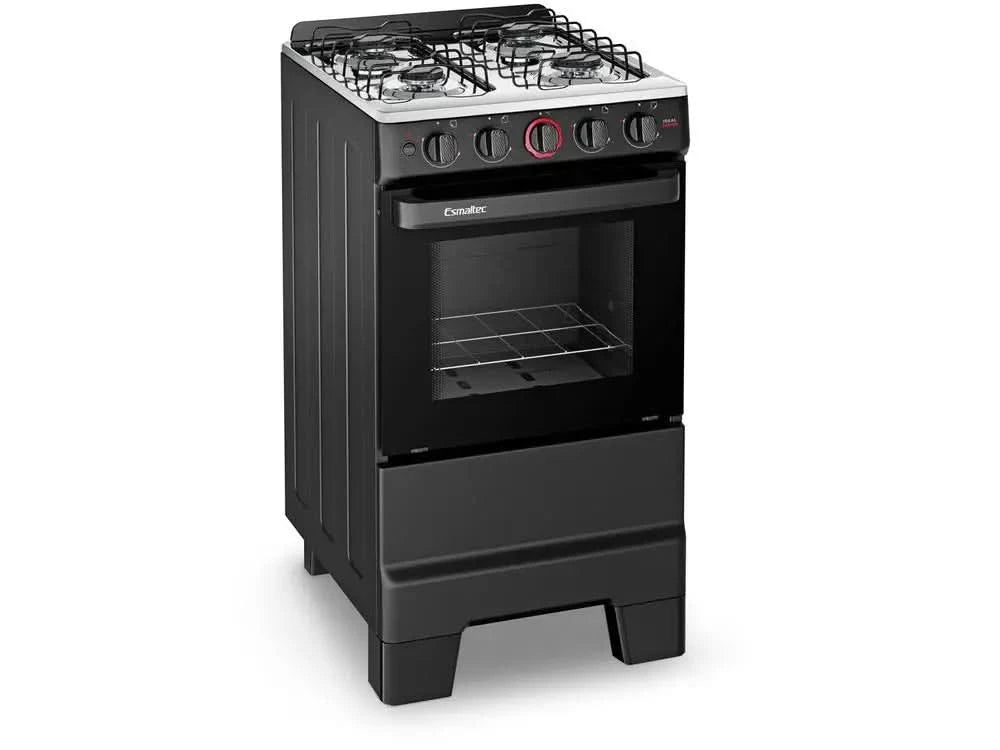 4 Stove Esmaltec Black Lit-Bivolt