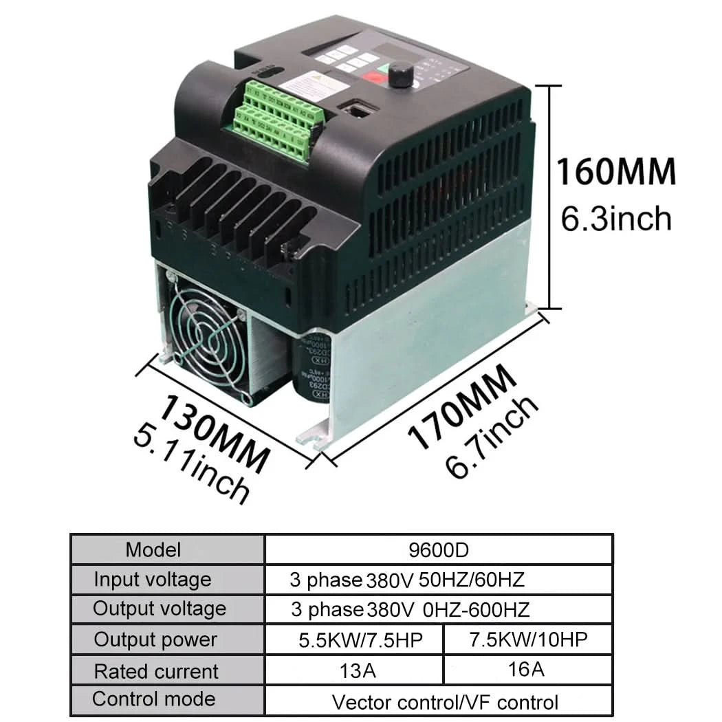 380V Or 220V Economical VFD Variable Frequency Drive Converter Inverter 1.5/2.2/3.7/4/5.5/7.5/11 KW Motor Speed Controller