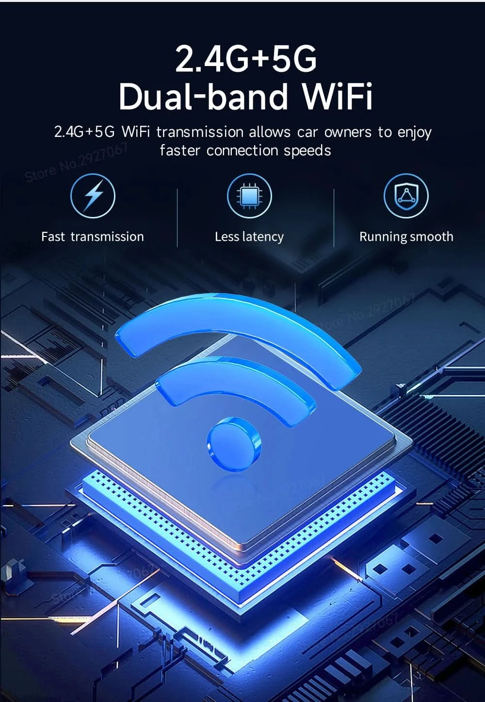 CarlinKit 5.0 4.0 Wireless CarPlay Adapter Android Auto Dongle Multi-Device Supported Wired To Wireless CarPlay Box Auto Connect