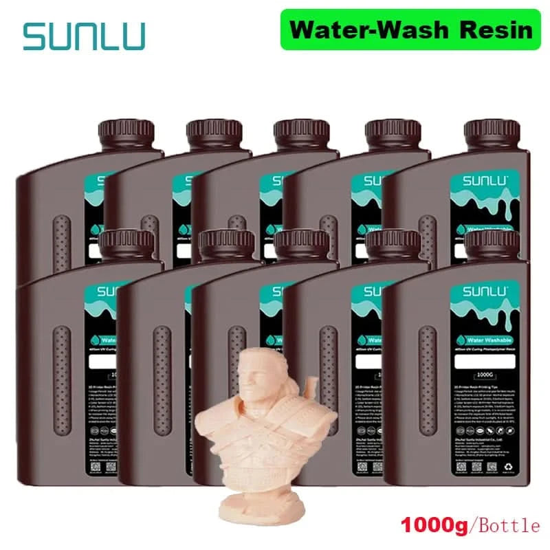 SUNLU 10KG  Standard / Water-Wash 3D Resin 405nm UV Resin For most SLA/DLP/LCD 3D Printer Material UV Sensitive 1kg