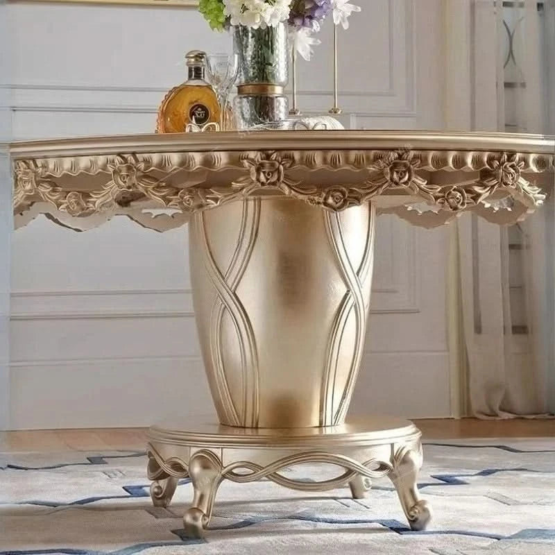 Kitchen Mobile Dining Table  Non Slip Modern Dining Table Set Living Room Esstisch House Accessories Luxury Unique Round Design