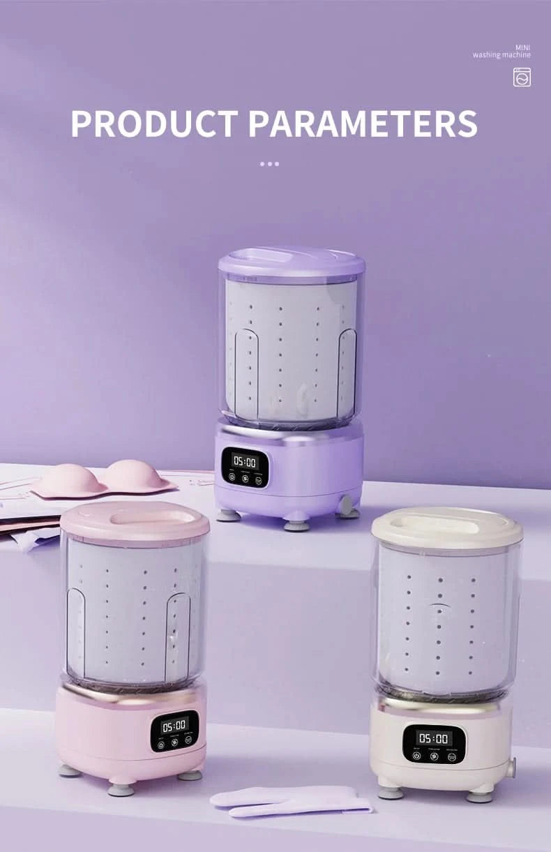 2L Wireless Mini Charging Wash in One Washing Machine Suitable for underwear, socks, pet clothes