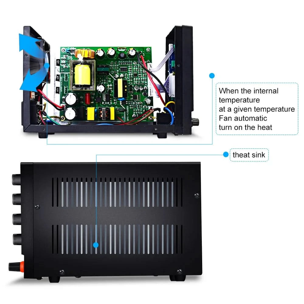 Wanptek Adjustable DC power supply 30V 10A 60V 5A Lab Bench Power Source Stabilized Power Supply Voltage Regulator Switch 220V
