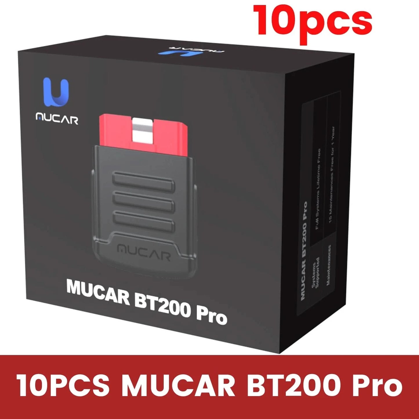 10 Stk.-100 Stk. MUCAR BT200/BT200 Pro OBD2 Diagnosegerät vollständige Systemdiagnose für alle Autos, lebenslang kostenlos, 15 Reset-Services