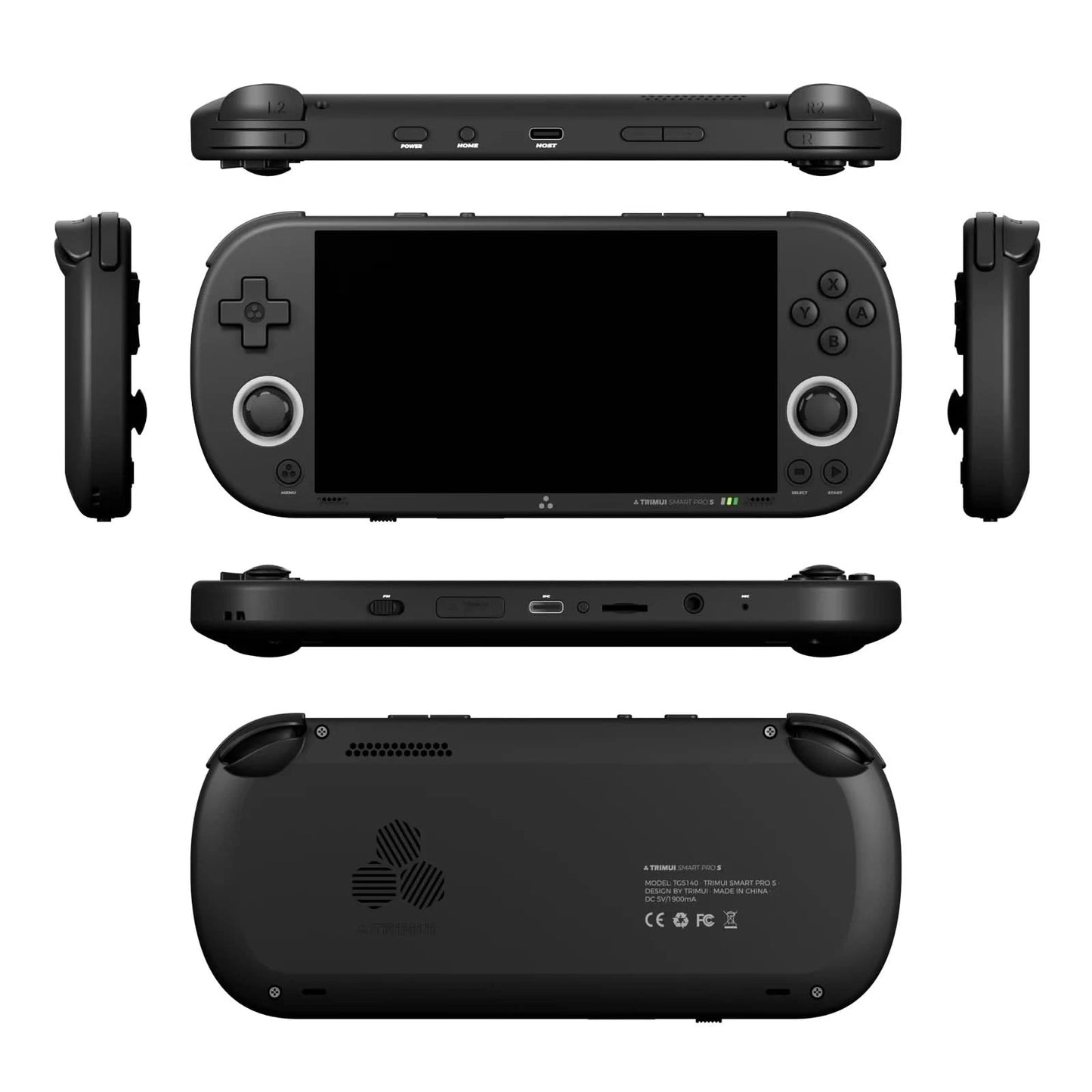 Trimui Smart Pro S Handheld Game Console 4.96'' IPS Screen Linux System Joystick RGB Lighting Retro Video Game Smartpros Gifts