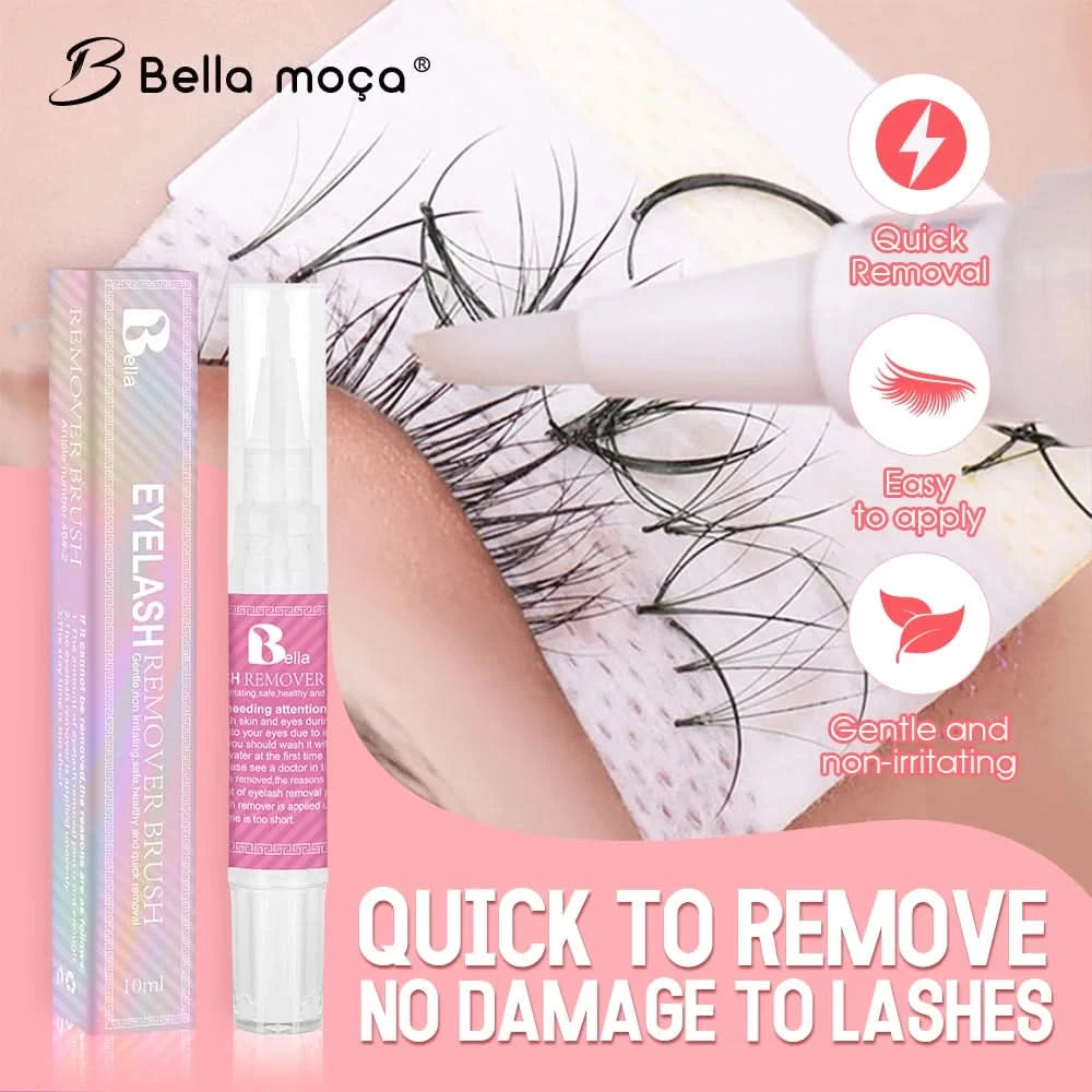 5PCS Eyelash Glue Remover 10ml Lashes Glue Remover Eyelash Extension Glue Remover No Irritating Quick Unloading Adhesive Makeup