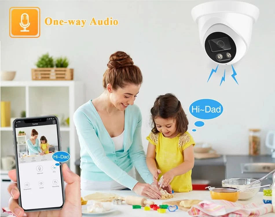 ASECAM Security Camera System 8MP 4K POE NVR Kit CCTV Audio Outdoor AI Color Night Vision Home Video Surveillance Camera
