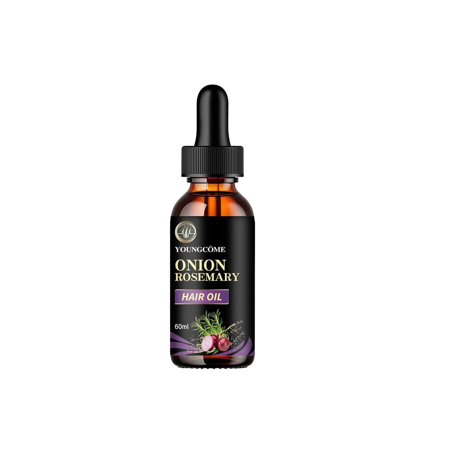 Hair Care Essential Oil Onion Rosemary Peppermint Fortified Oil Nourishing Split Dry Organic Hair Care Improving Hair Quality