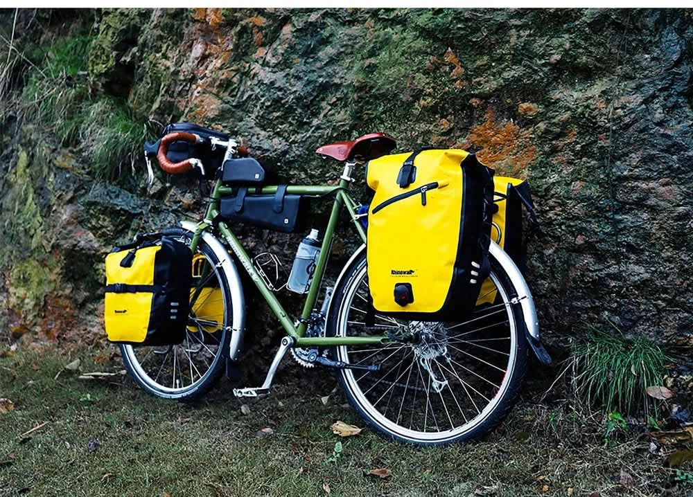 Rhinowalk Waterproof Bike Bag 20L/27L Travel Cycling Bag Basket Bicycle Rear Rack Tail Seat Trunk Bags bicycle bags & panniers