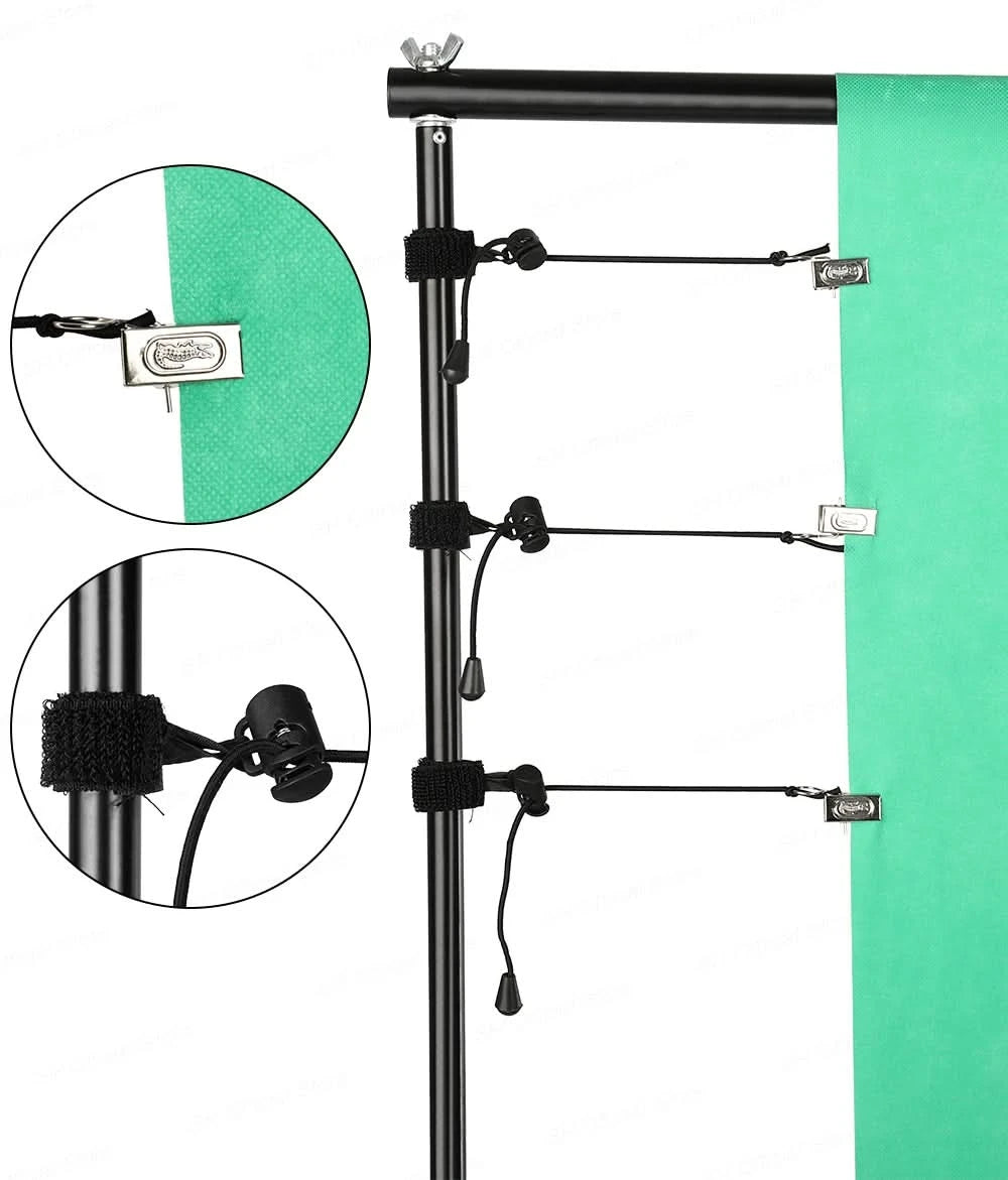 SH 2.6MX3M Photography Backdrop Stand Photo Studio Background Green Screen Backdrops Chromakey Support System With Carry Bag