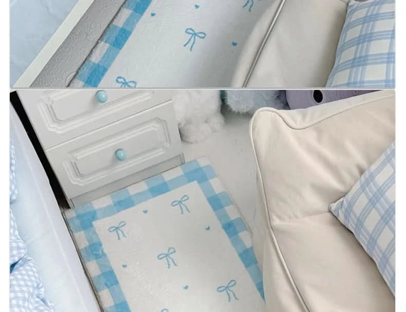 Bedroom Carpet Bedside Floor Mat Cute Soft Plush Room Decor Long Rug Comfortable Shaggy Korean Carpets Home Decoration 침실 카펫