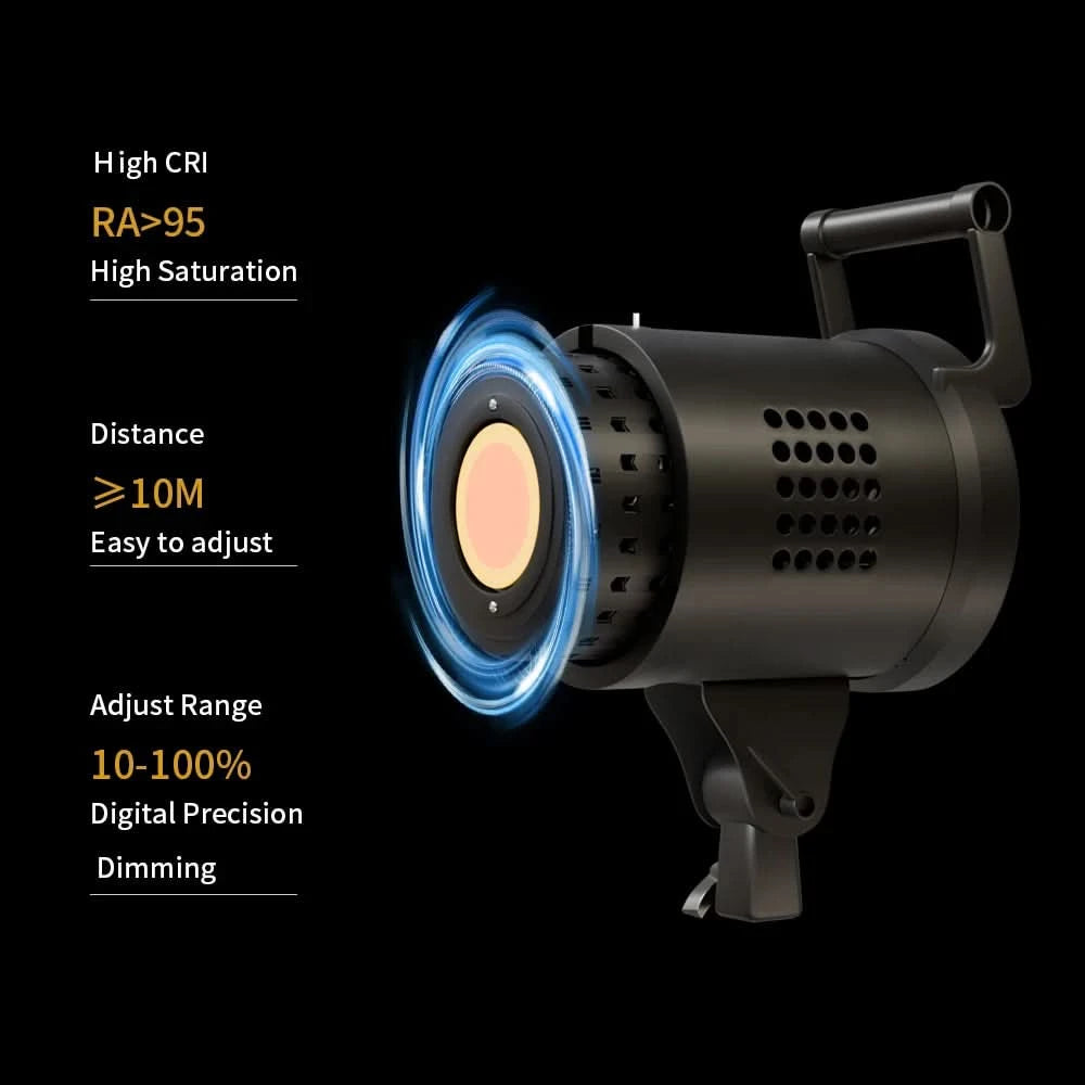135W Fotografie-LED-COB-Videoleuchte, tageslichtbalancierte Sun Lamp für Porträt-, Blitz- und Studiozubehör, YouTube Live