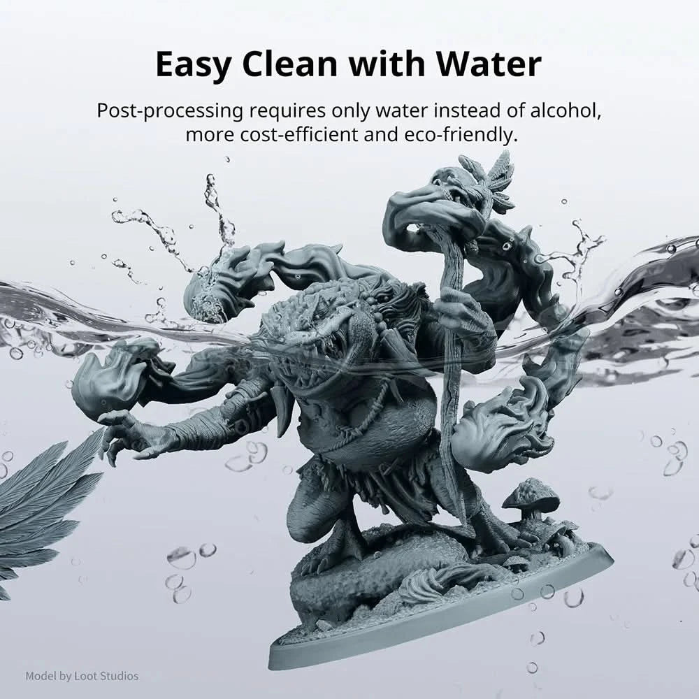 ANYCUBIC 2pcs/lot 405nm Water Washable Resin For LCD 3D Printer Liquid Photopolymer Resin 3D Printing Material 1kg/bottle