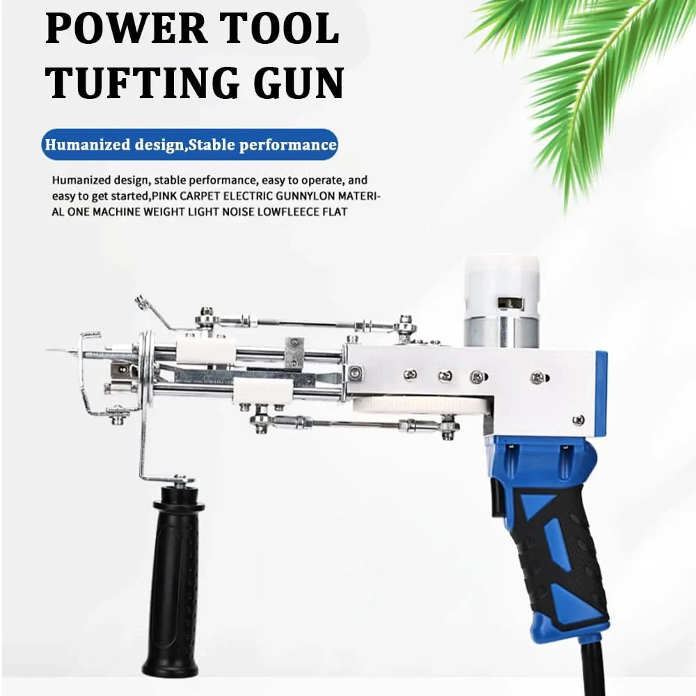 2 in 1 Tufting Gun Set Electric Touffing Pistol,7 – 21mm Tufting Pisto, with Wool Yarn and Tufting Canvas,Trimmer for Beginners