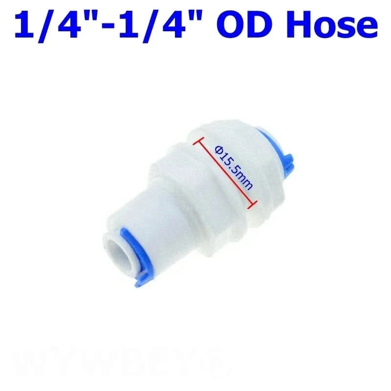 Reverse Osmosis Quick Coupling 1/4 3/8 Hose Connection Tee Y Connector 2 Way Equal Elbow Straight RO Water Plastic Pipe Fitting
