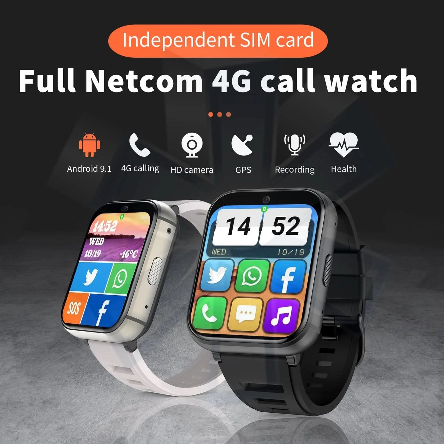 Q668 4G Smartwatch 2025 Watches 1.99 Inch Men Gift With SIM Wifi Android IOS Waterproof Outdoor GPS Smartwatch   For Xiaomi