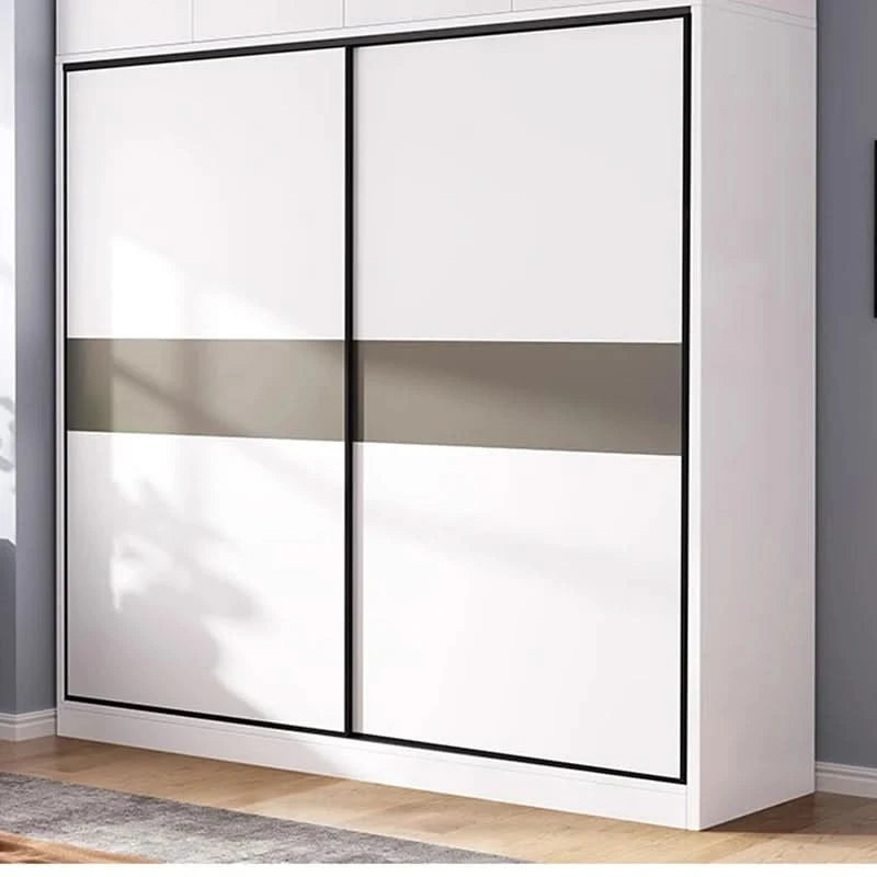 ZEco White Design Wardrobes Organizer Sliding New Bedroom Closet Wardrobe Cabinets Storage Shelf Armoires De Chambre FurnitureZ