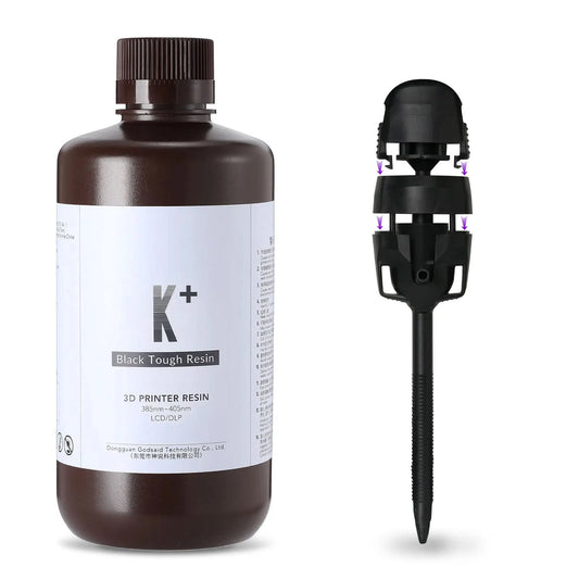 Resione K+ Tough ABS-ähnliches 3D-Harz Kratzfest Hohe Präzision UV 405nm für LCD SLA DLP Elegoo Anycubic 3D-Drucker