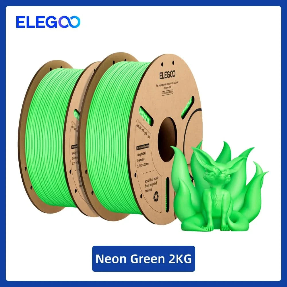 ELEGOO 1.75mm PLA Filament 1kg Plastic 3D PLA for 3D Printer Consumables Material for FDM 3D Printer NEPTUNE 3 PRO