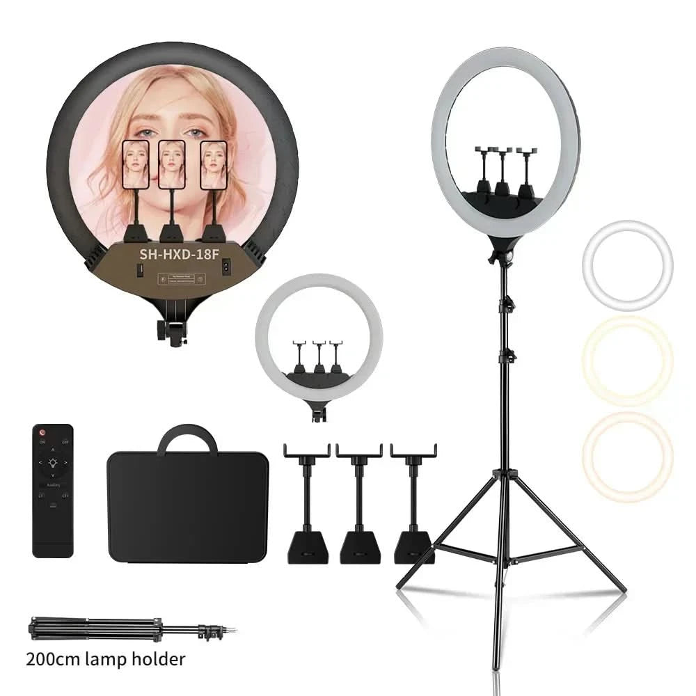 SH 45cm 18 inch Ring Light With Tripod Stand Usb Charge Selfie Led Lamp Dimmable Photography Light For Photo Photography Studio
