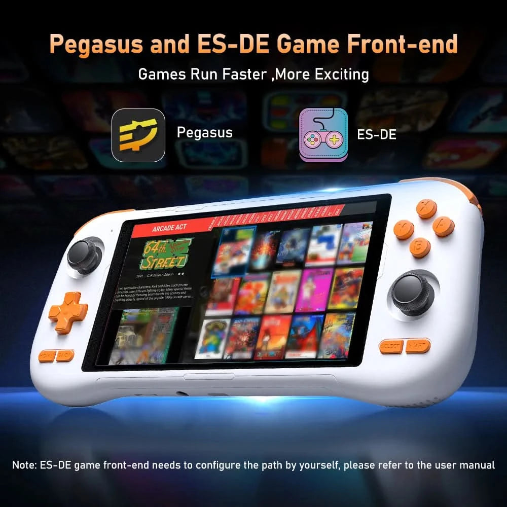 KINHANK K56 Handheld Game Console 5.5'' Touch Screen 50 Emulators for Android 14 PS1/PSP/DC/SS 5000mAh WIFI5 Retro Game Player