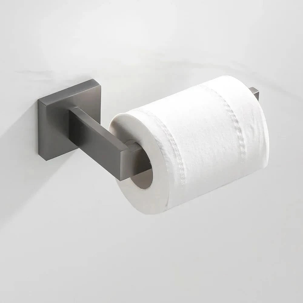 Gunmetal Stainless Steel Bathroom Accessorie Hardware Towel Rack,Toilet Paper Holder, Robe Hook, Towel Bar