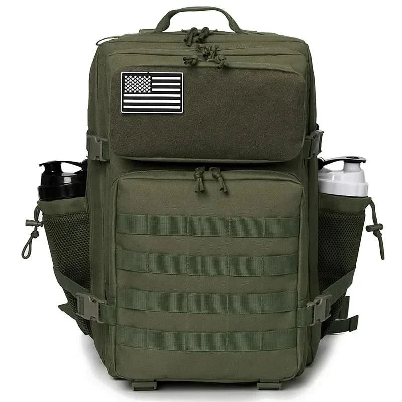 45L Tactical Backpack for Men  Outdoor camping equipment back pack Hiking Survival Rucksack travel backpacks School Bag