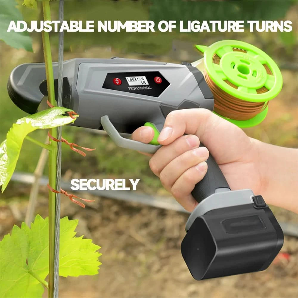 16.8V Electric Tying Binding Garden Tools Garter Plants Branch  Machine grape vine fully automatic knotter