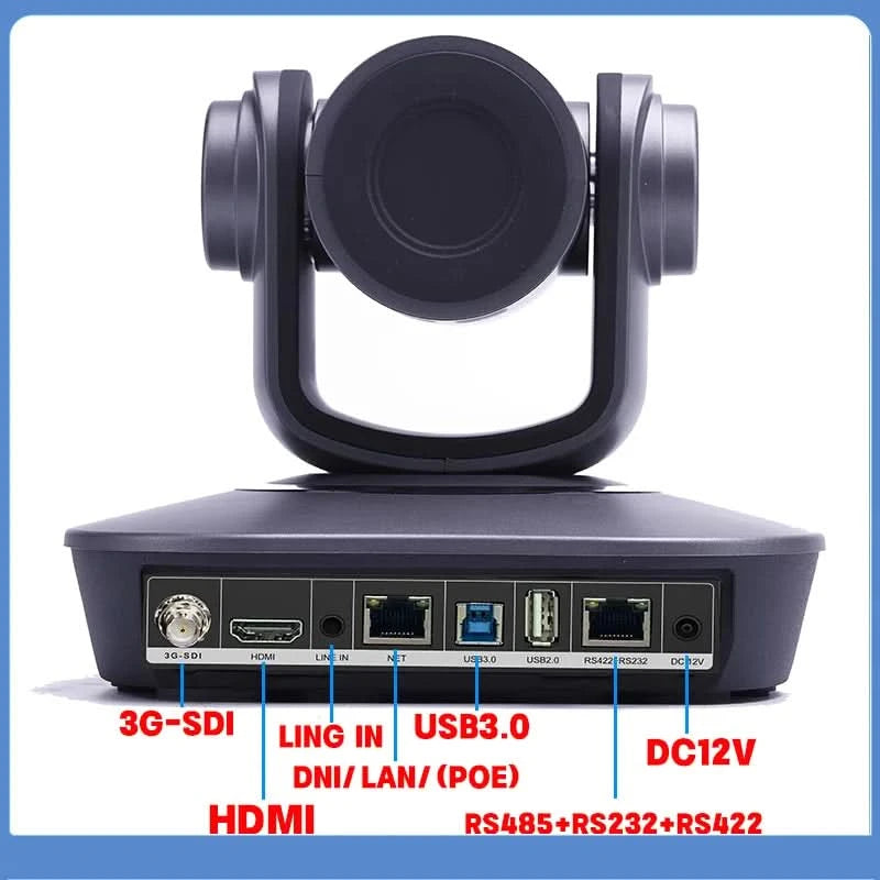 4K PTZ camera 10x 20x zoom HDMI,SDI,LAN,USB,NDI,POE,60FPS,30FPS Video conference camera Supporting church live broadcast