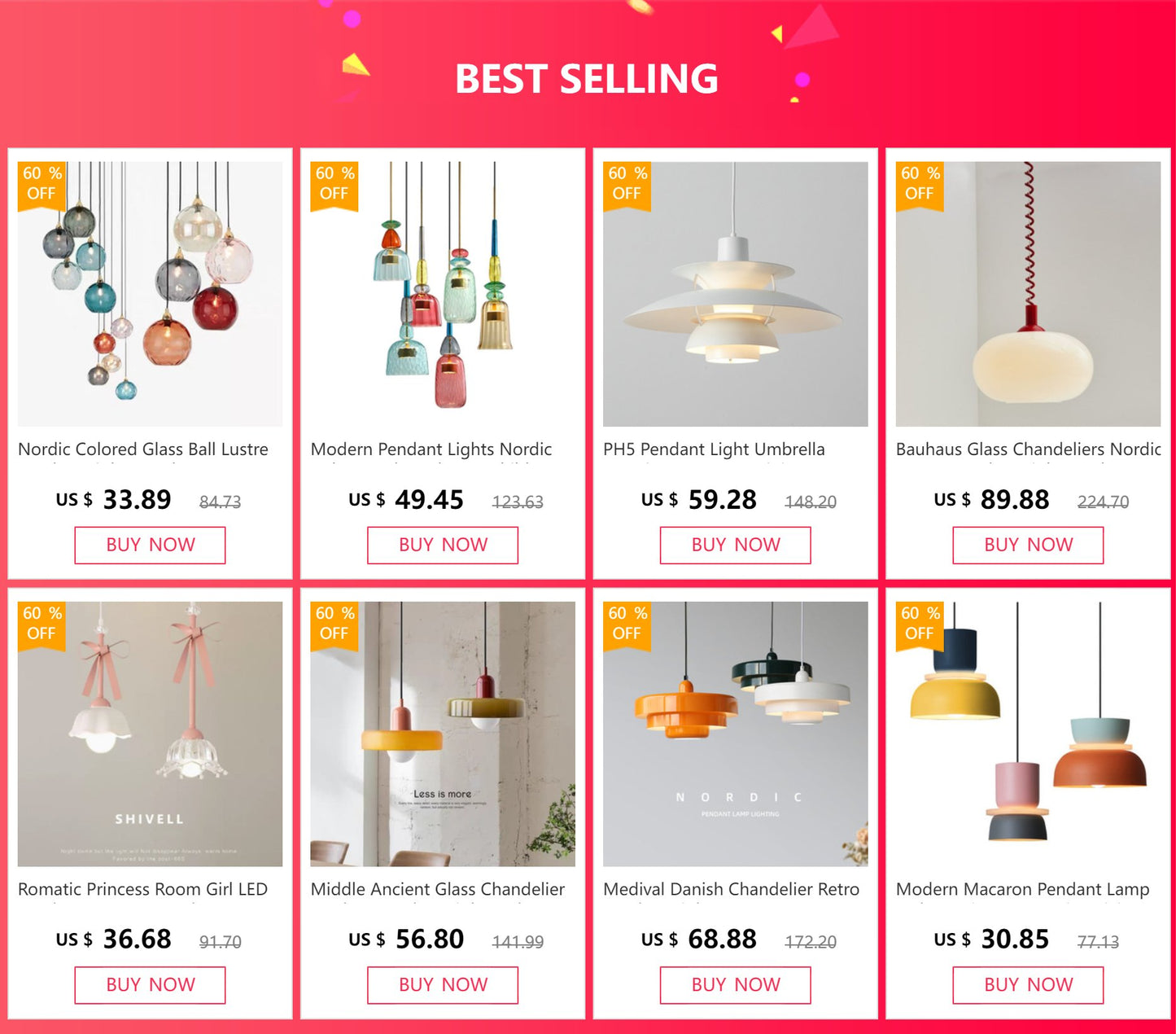Romatic Princess Room Girl LED Pendant Lamp For Bedroom Lighting Ceramic Glass Sconces Pink Bowknot Ceiling Suspended Light