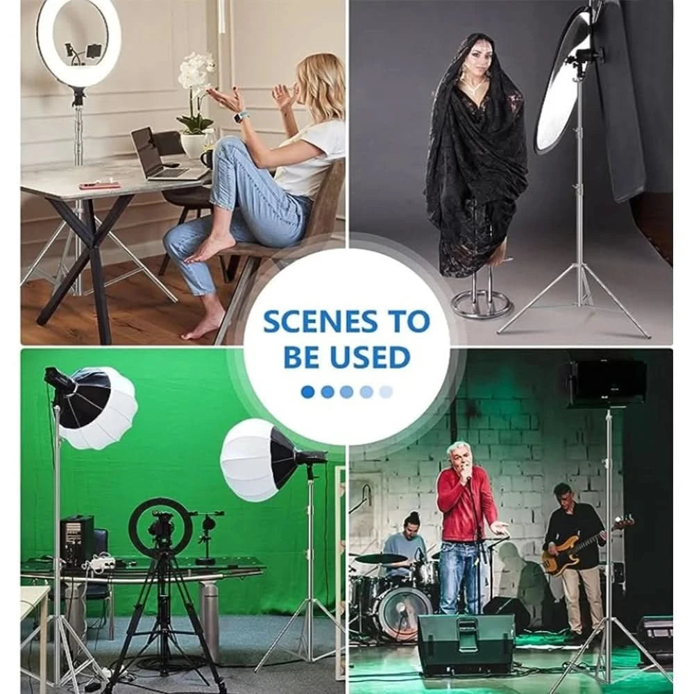 Super Stable Stainless Steel Big Tripod 2.8M Foldable Lighting Stand Tripod Photography For Fill Spot Light Softbox Photo Studio