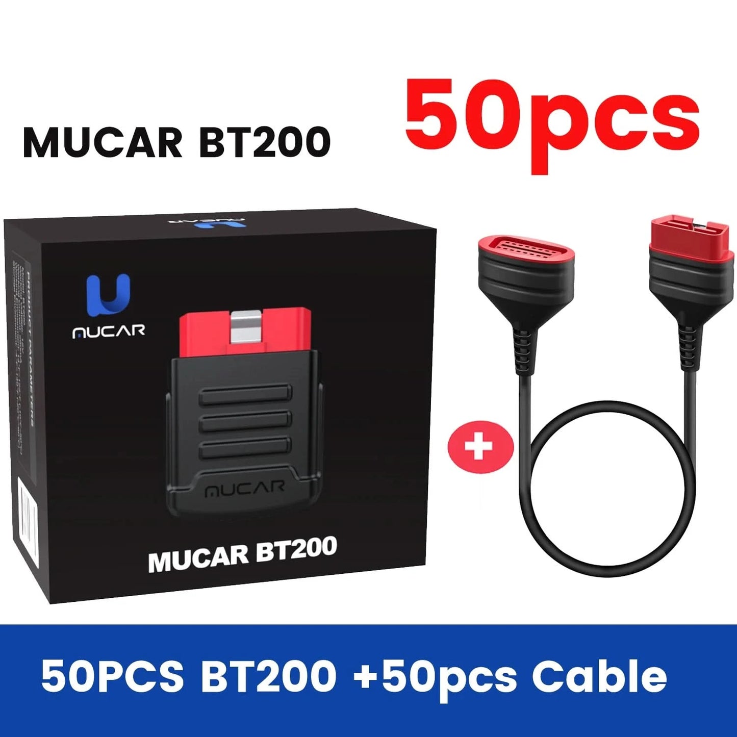10 Stk.-100 Stk. MUCAR BT200/BT200 Pro OBD2 Diagnosegerät vollständige Systemdiagnose für alle Autos, lebenslang kostenlos, 15 Reset-Services