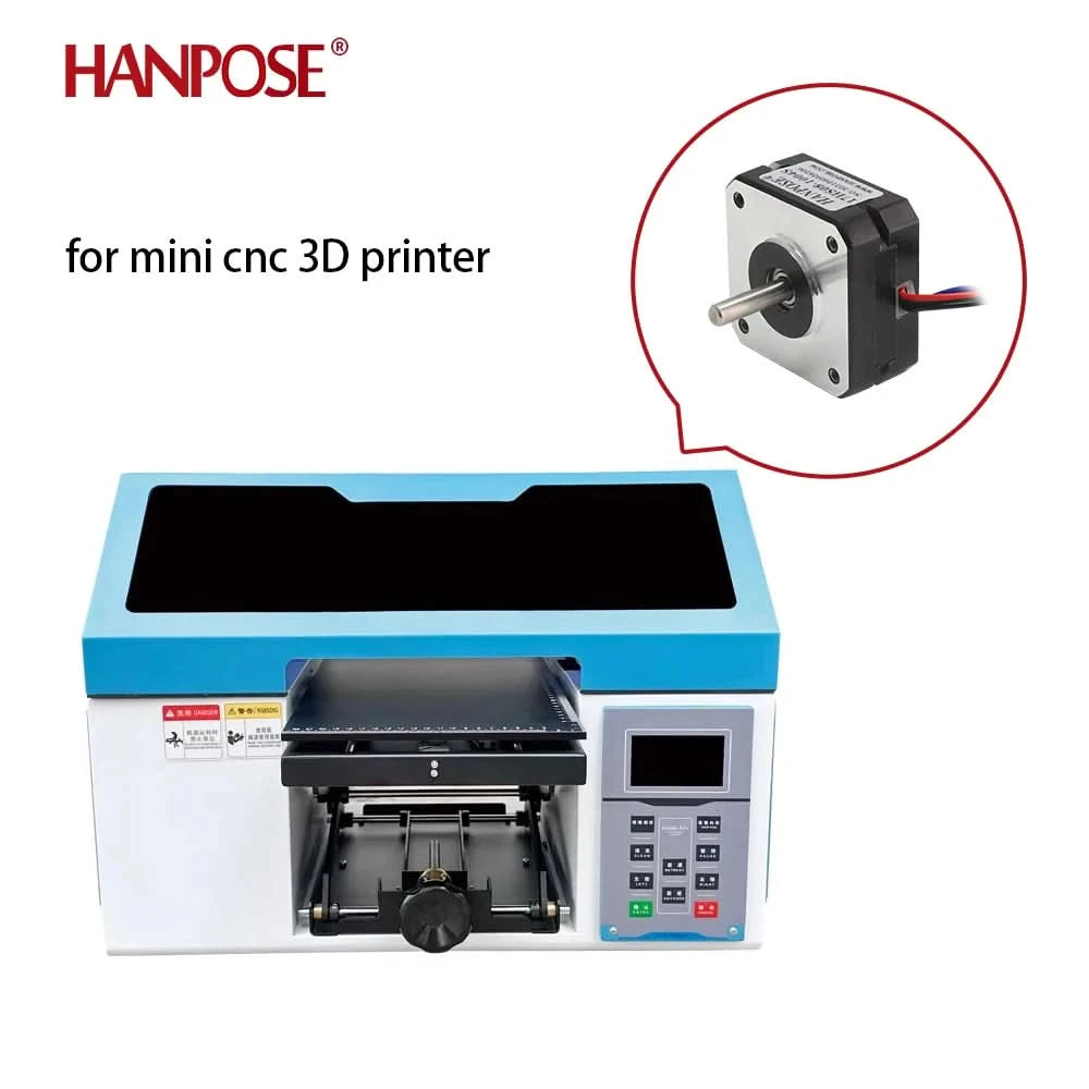 HANPOSE Nema17 stepper motor, torque 78 oz-in (52 N-cm), current 1.8 A. Models 17HS8401 17HS 2408 17HS3401S 17HS4401S 17HS6401S
