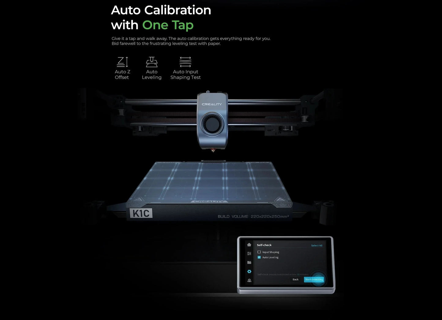 Creality k1/K1MAX /K1C 3D Printer Max. 32MM³/S Flow Hotend  Printing Speed 600MM /S Dual-gear Direct Drive Extruder