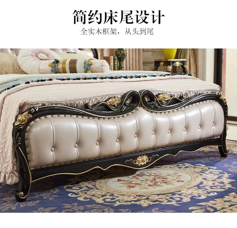 Wedding Unique Bed Designer High Quality Safe Organizer Fashionable Bed Aesthetics Confortable Twin Muebles Bedroom Furniture