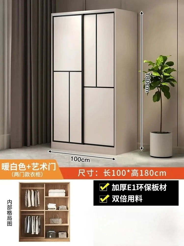 ZEco White Design Wardrobes Organizer Sliding New Bedroom Closet Wardrobe Cabinets Storage Shelf Armoires De Chambre FurnitureZ