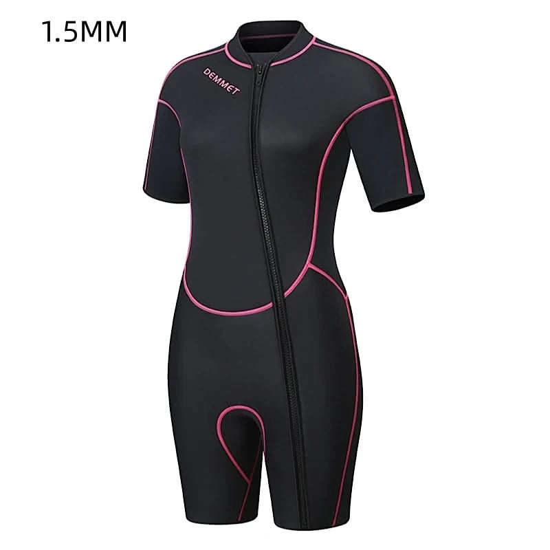 Scuba wetsuit 1.5MM-3MM One-piece neoprene Men Women Full Body Wetsuit Sunscreen White Warm Swimsuit Swimming Surfing Snorkeling