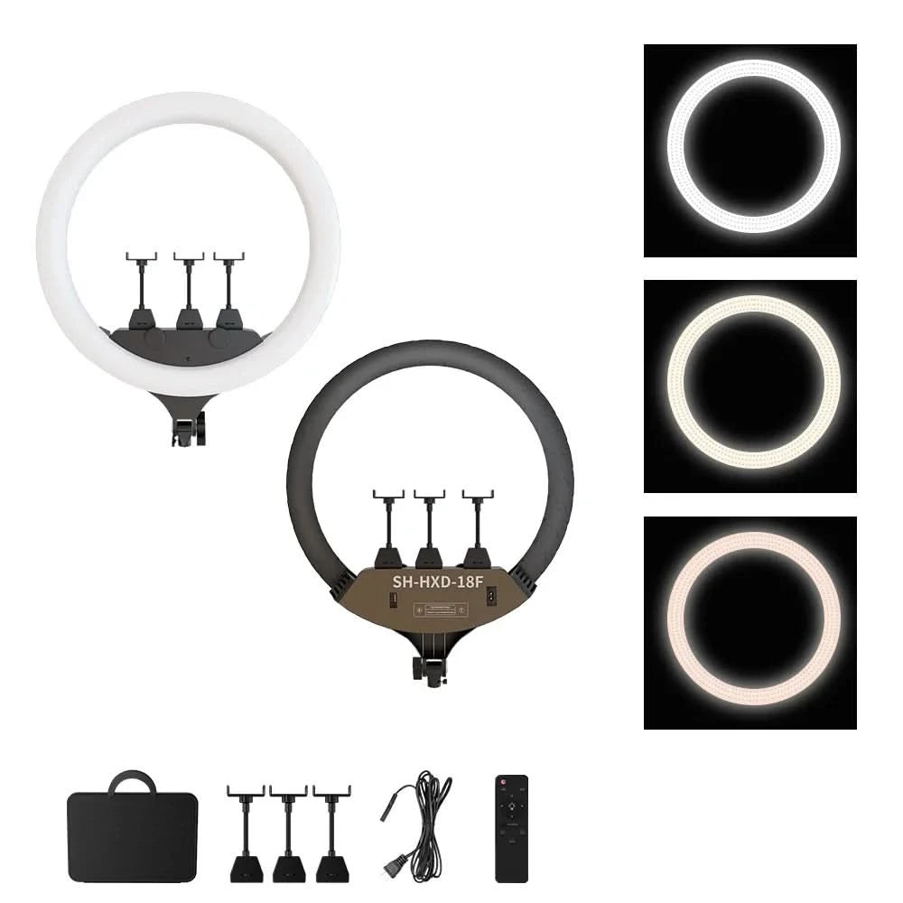 SH 45cm 18 inch Ring Light With Tripod Stand Usb Charge Selfie Led Lamp Dimmable Photography Light For Photo Photography Studio