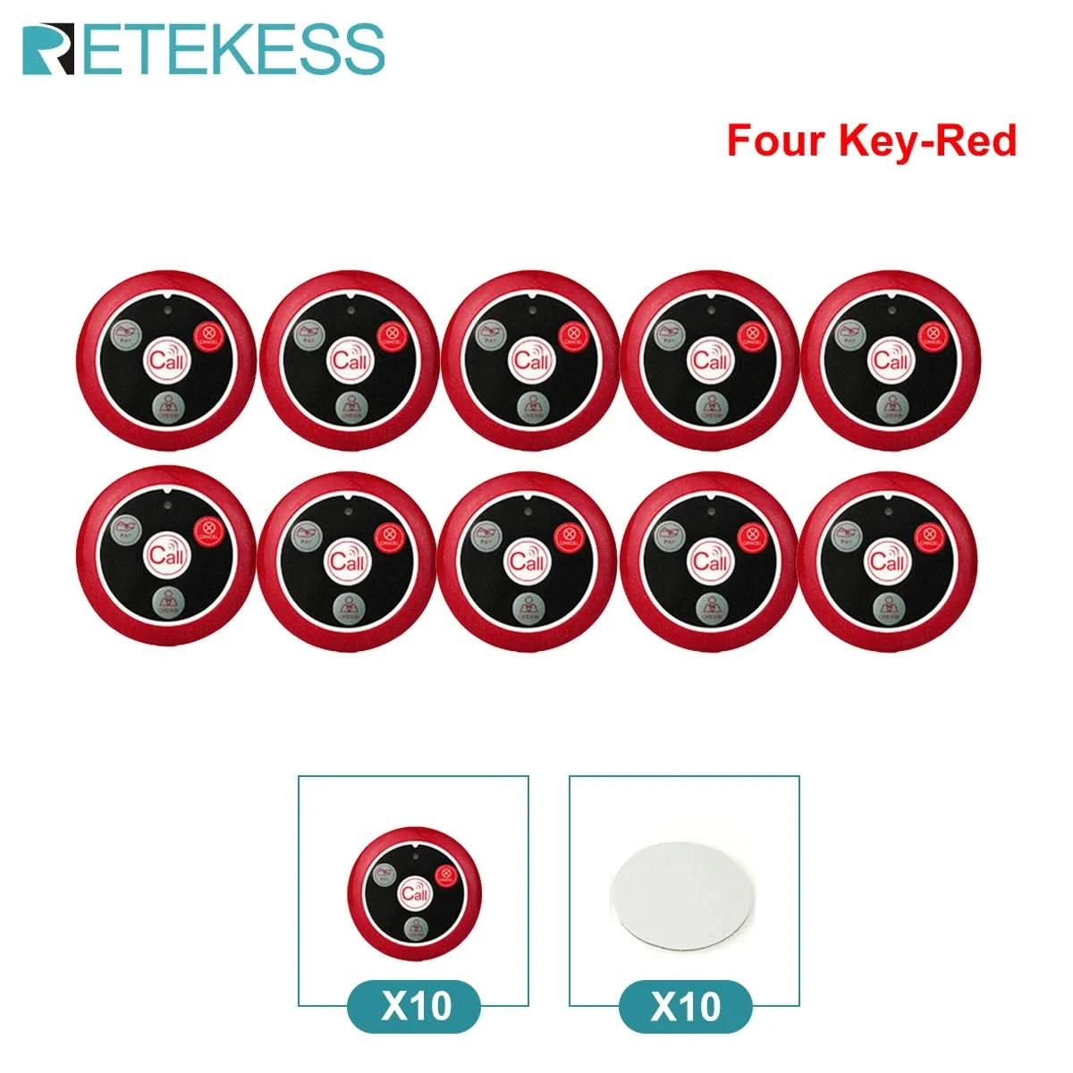 Retekess Wireless Calling System Restaurant Pager TD108 Waterproof Watch Receiver T117 Waiter Call Buttons For Hookah Cafe Bar